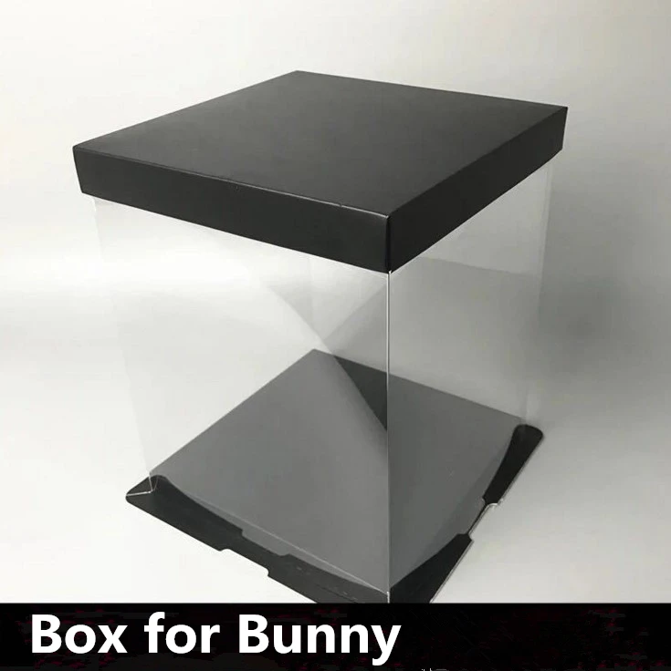 box for bunny Горячая Распродажа кролик, собака, панда, единорог, плюшевый медведь, роза, мыльный цветок, искусственная игрушка, рождественские подарки для женщин, подарок на день Святого Валентина - Цвет: box for bunny