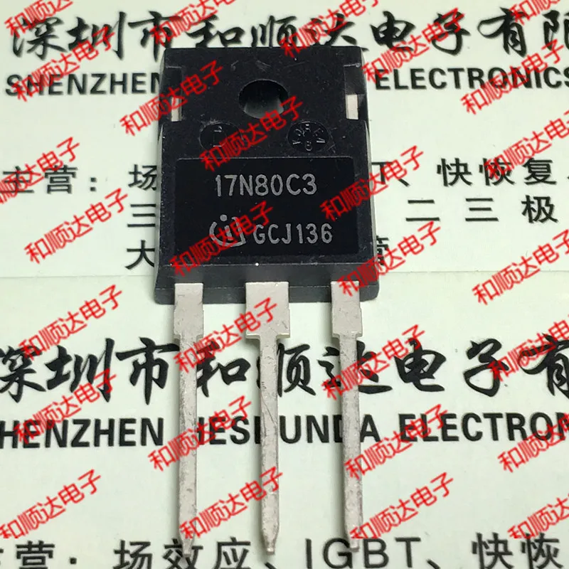 

10pcs/lot 17N80C3 SPW17N80C3 New stock TO-247 800V 17A