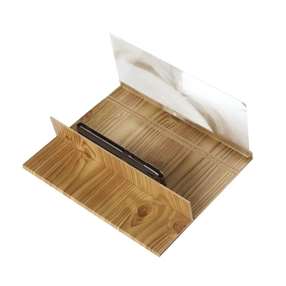 12 дюймовый мобильный увеличитель для экрана телефона 3Dwith древесины с защитой от