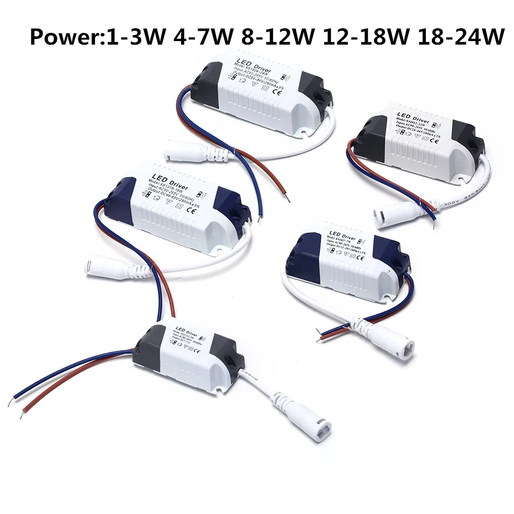 1 шт. адаптер питания для светодиодсветильник ламп 3 Вт 4 7 8 12 13 18 24