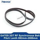 Синхронный ремень синхронизации POWGE 2M 2MGT 2GT RF, Длина шага 89295097611641228 мм, ширина 6 мм, замкнутые петли GT2