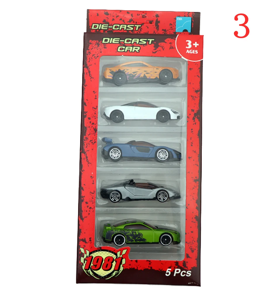 1: 64 5 шт., игрушечная машинка из сплава, форсаж, литая под давлением, Спортивная машинка, игрушки для мальчиков, Игрушечная модель для коллекции автомобилей