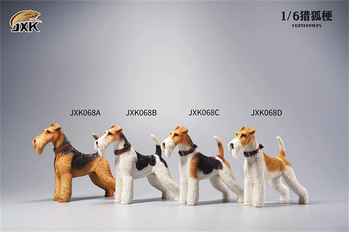 Модель JXK 1/6 foxterers милая фигурка собаки животного коллекционное украшение игрушка