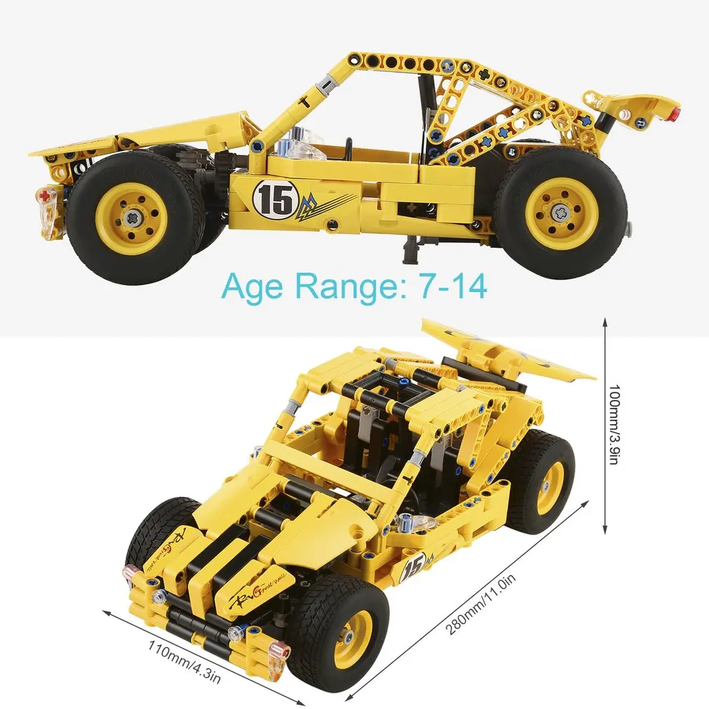 

BIOZEA 442PCS Pull Back Cool Sports Car Shaped Building Blocks Toys Children Gifts For Early Education Brain Development