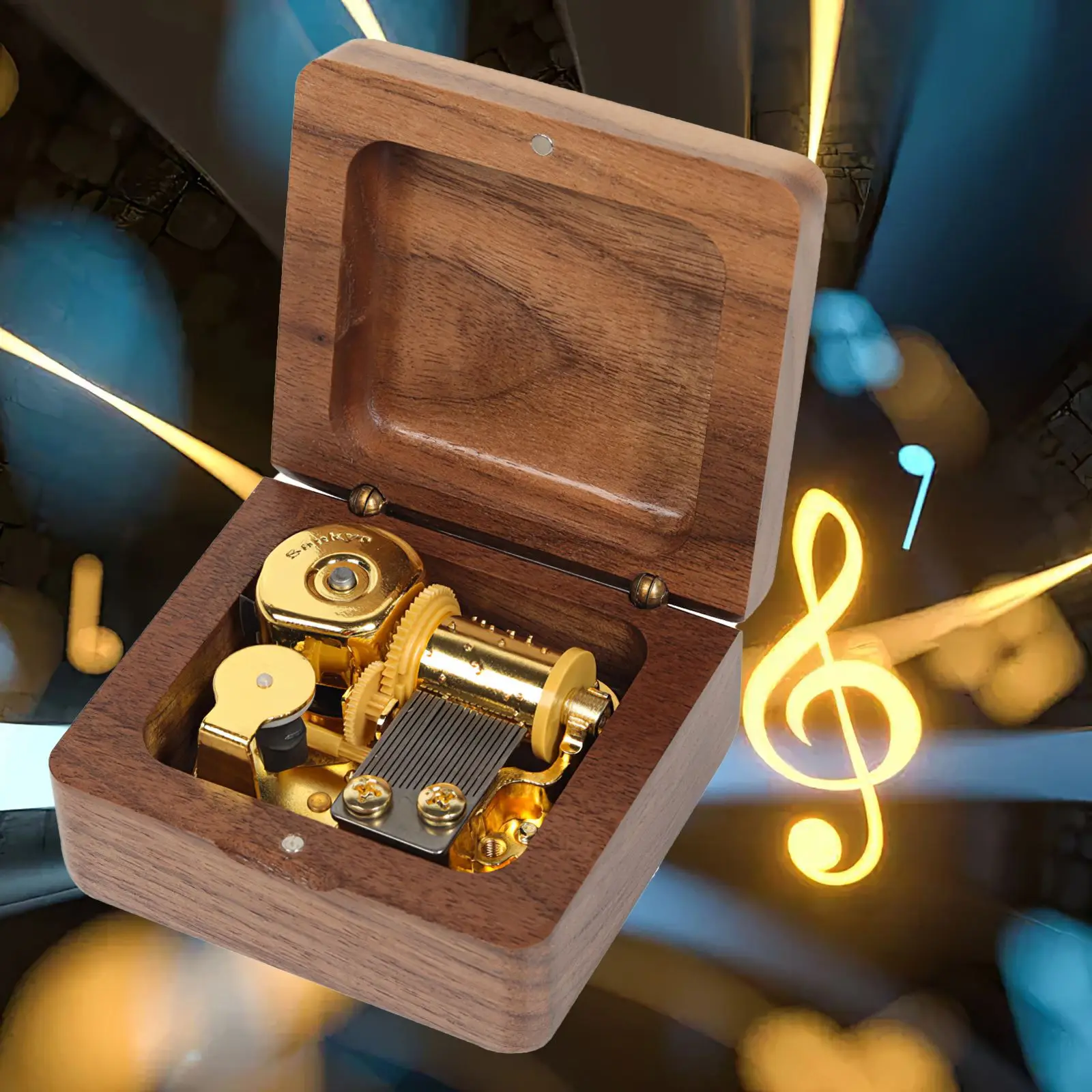 

New Style Wooden Log Music Box Birthday Gifts Christmas Decor Musical Box Family Decoration Gift Music Box Navidad Music Box