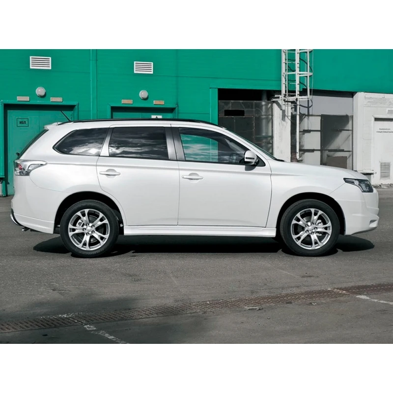Накладки на пороги Broomer Design для Mitsubishi Outlander 3 2012 2014 АБС пластик тюнинг