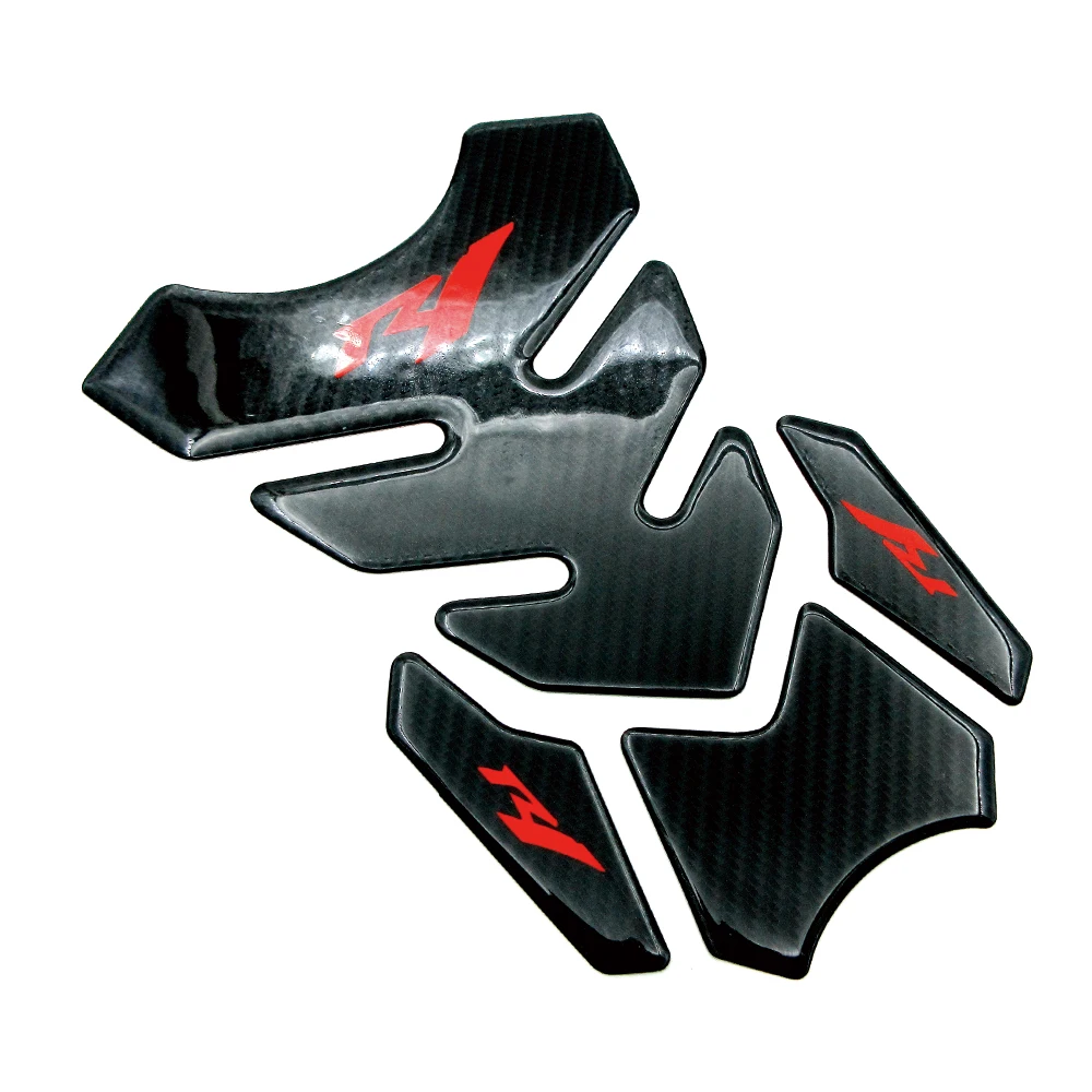 

Motorcycles R1 New Carbon Fiber Decal For Yamaha YZFR1 YZF-R1 Fuel Tank Pad Cover Protector Decals Fish Bone Decoration Stickers