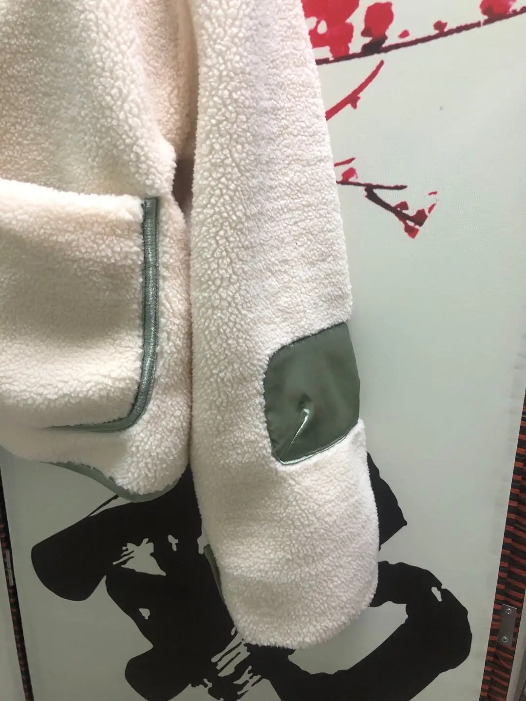 

Jacket 2021 Women Winter Lamb Hair Color Matching Stitching Short Coat Hoodie Women's Pocket Casual Top