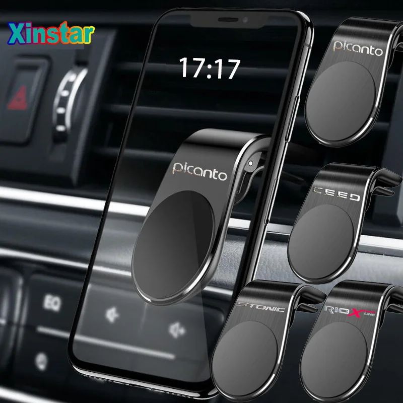 

car sticker Air Vent Mount Stand Magnetic Car Phone Holder for KIA ceed stonic picanto rio xline Car Accessories
