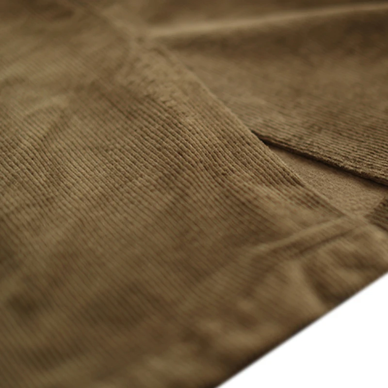 

Women Skirt Corduroy 100% Cotton Back Split Office Lady Female Retro Vintage Solid New for Autumn Winter Thick A12040943
