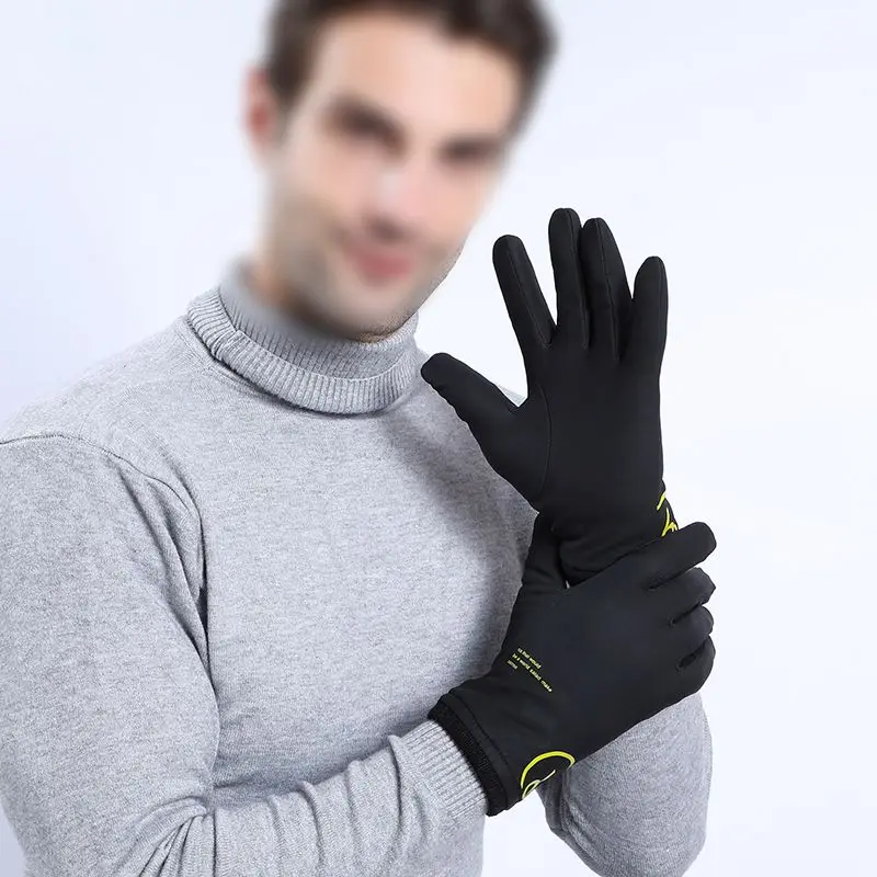 

Male Men Fashion Genuine Leather Gloves Winter Windproof Waterproof Warm Touch Screen Outdoor Mountaineering Camping Gloves