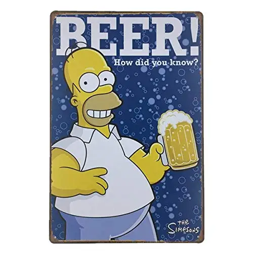 Cerveja неоновые Винтаж олова прямоугольника налета коктейль-металлическими
