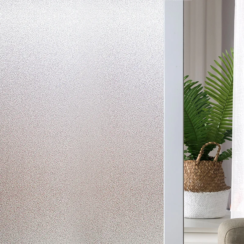 

Frosted Privacy Decorative Window Film Self Adhesive Vinyl Window Stickers for Heat Control Light Blocking Opaque Window Decals