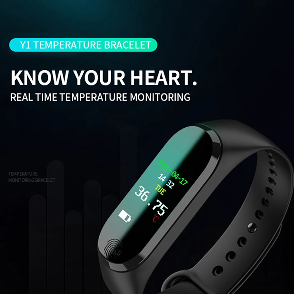 

Intelligent Wristband Portable Wristband Waterproof Fitness Tracker Colorful Screen Fitness Bracelet Black Watch