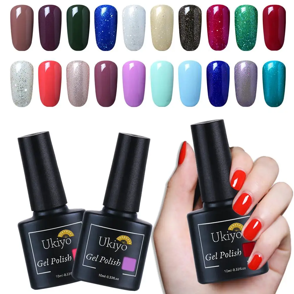 Ukiyo 10 мл Soak Off УФ светодиодный Гель лак верхняя основа пальто маникюрный для