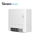 Двухсторонний смарт-выключатель SONOFF MINIR2 (мини-обновление), wi-fi переключатель сделай сам для умного дома, таймерные переключатели 100-240 В, работа с Google Home Alexa