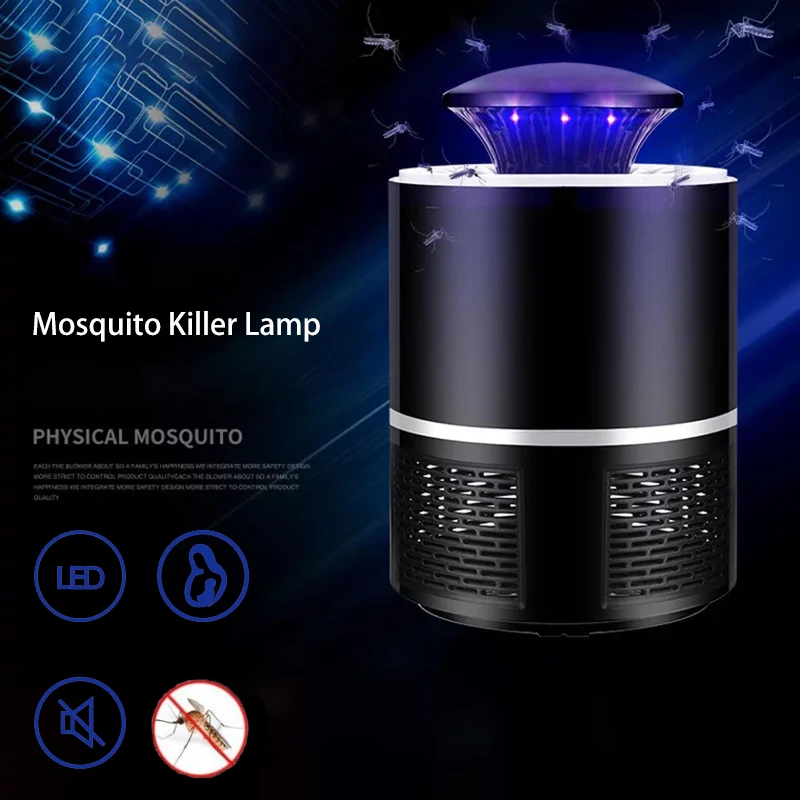 USB Power Mosquito Killer лампа фотокатализатор бесшумный домашний светодиодный ловушка
