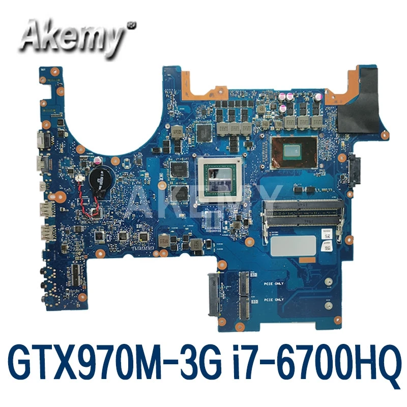 Akemy G752VT для For Asus G752V G752VL G752VY материнская плата ноутбука GTX970M 3G i7 6700HQ CPU работа 100%