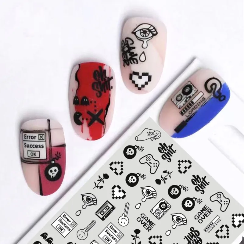 

TSC-69 ARTLINE serie movie film DESIGNS COOL 3d nail art stickers decal silder template diy nail tool decorations