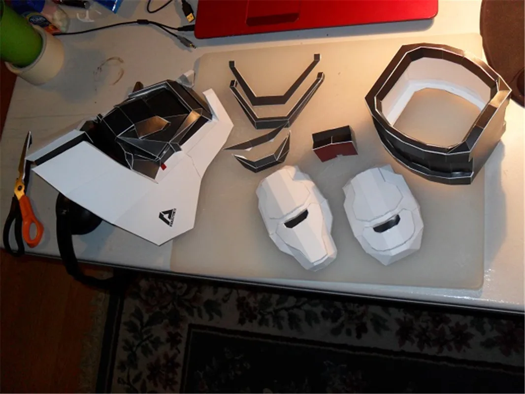 Средний размер 1:1 носимые бумажные Игры Броня бумага модель ручная трехмерная