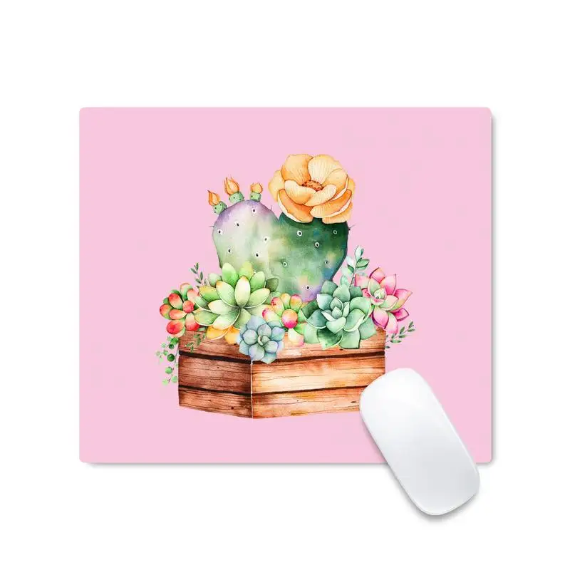 

beautiful Watercolor plants Durable Rubber Mouse pad Desk Protect Game Office work Mat Non slip Laptop Cushion