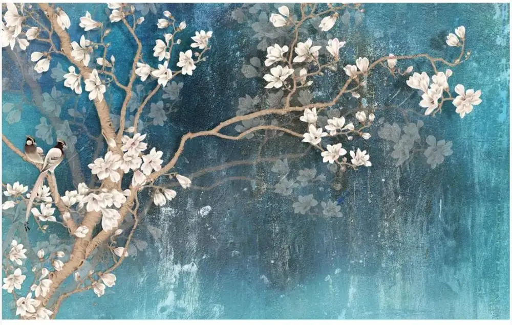 Пользовательские фото обои для стен 3 d винтажные Настенные с ручной росписью и