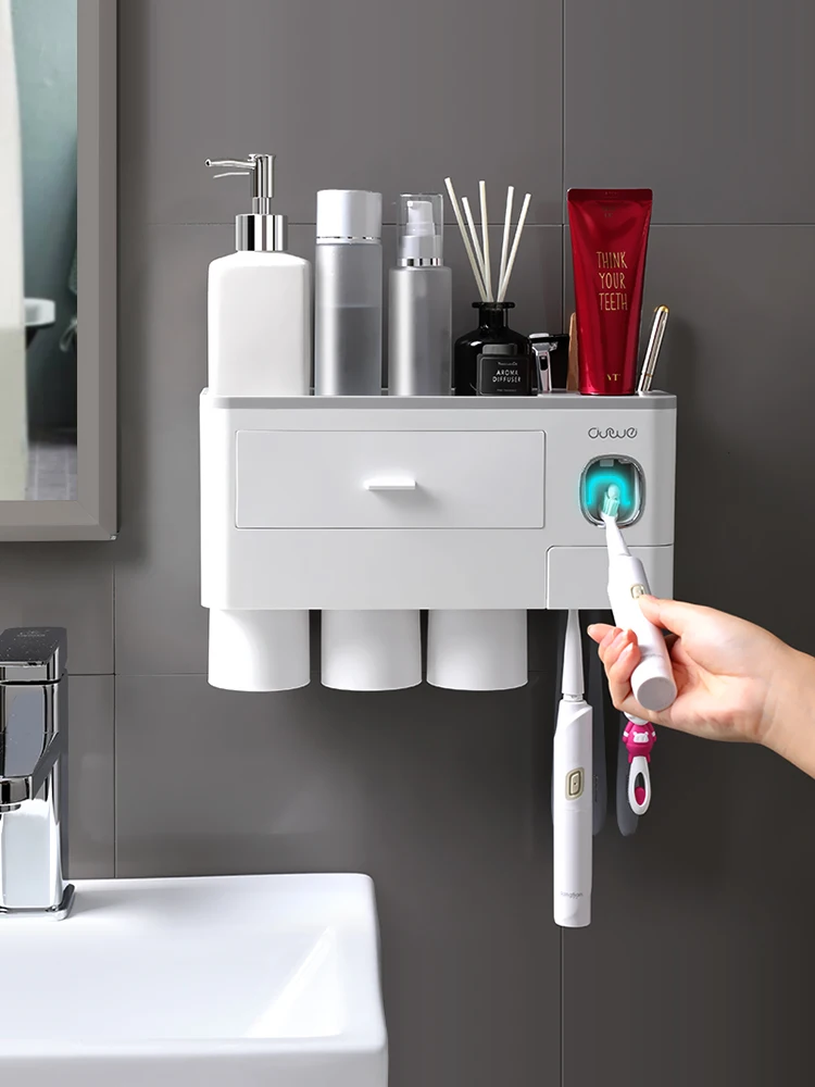 Магнитный Зубная щётка держатель Адсорбция перевернутый дозатор для зубной