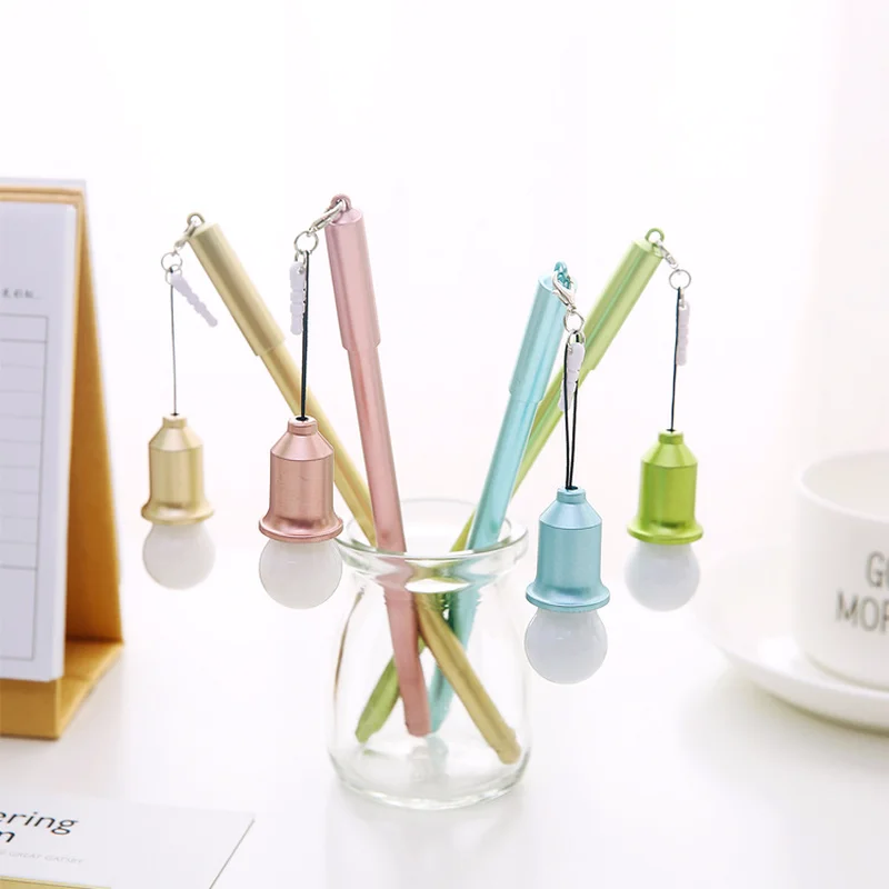 

Cute Multi-purpose LED Light Bulb Pen, Mobile Phone Pendant for Student Girls, Exquisite and Interesting Props and Gifts