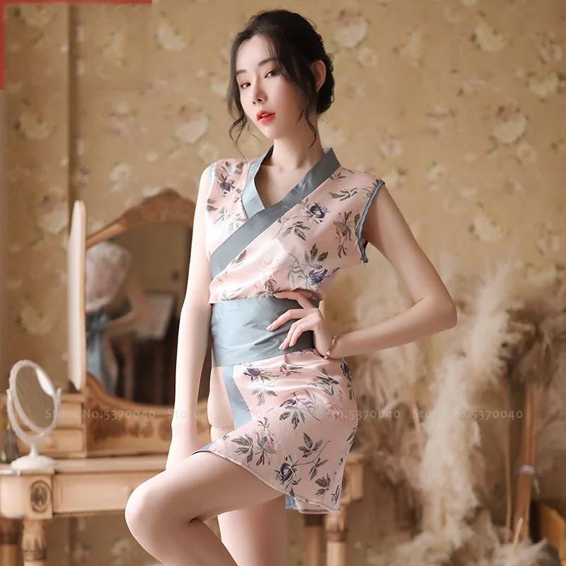 

Карнавальные вечерние платья Qipao, женские японские кимоно юката, халаты, китайское женское белье чонсам, облегающее сексуальное платье, хал...