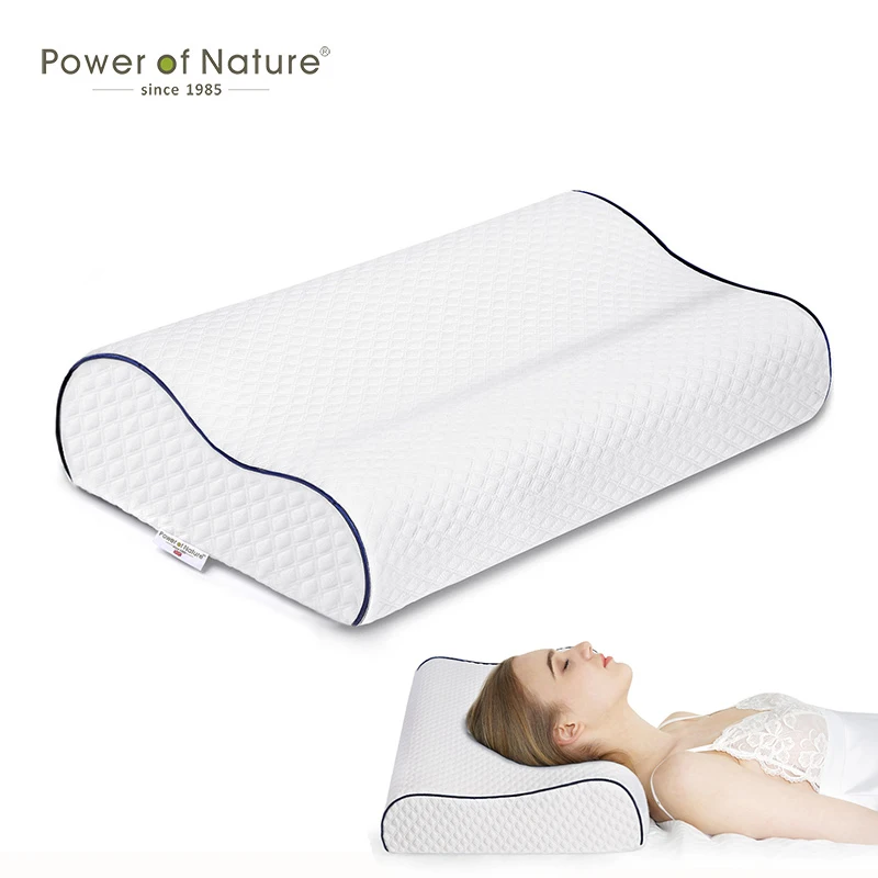 

2Size PON Memory Foam Contour Orthopedic Pillow Slow Rebound Neck Protection Ergonomic Cervical Vertebrae Support Bedding Pillow