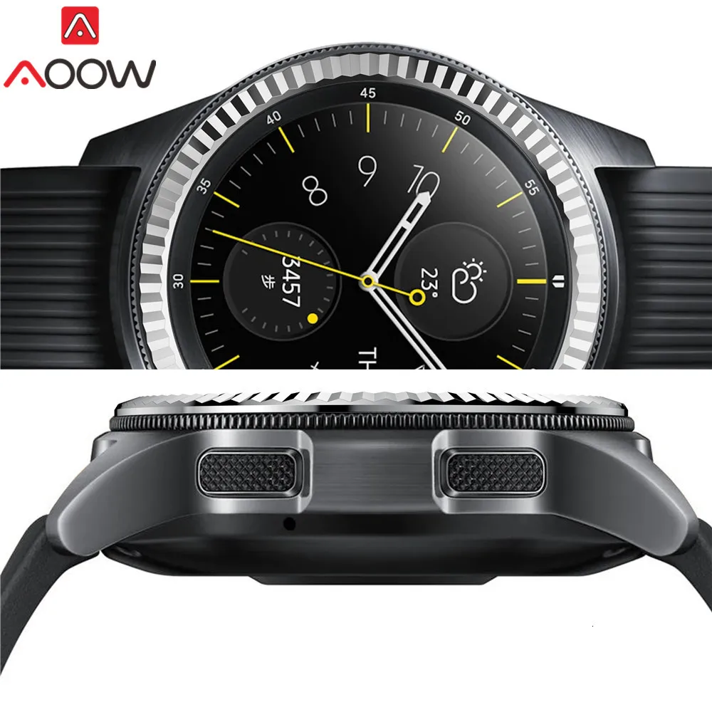 Ободок кольцо стиль для samsung Galaxy Watch 42 мм/шестерни Спорт клейкая крышка против царапин Нержавеющая сталь защита аксессуары