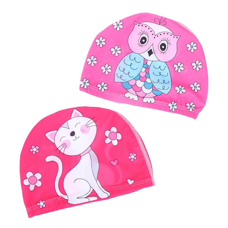

Boys and Girls Cartoon Swimming Caps Children Boys Kids Toddler Beach Swim Hats Swimming Pool Caps