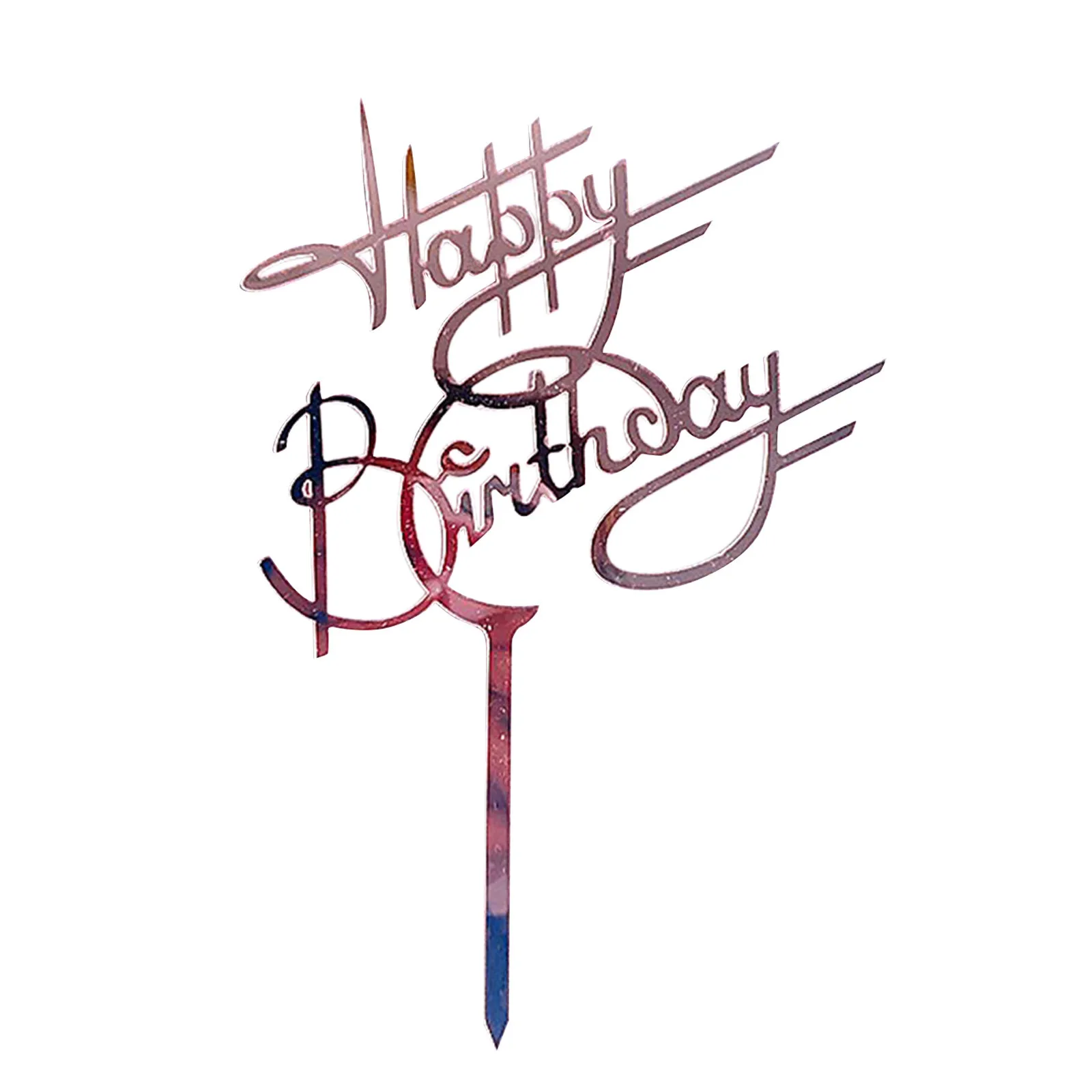 Новые искусственные акриловые золотые топперы для тортов товары вечеринки в