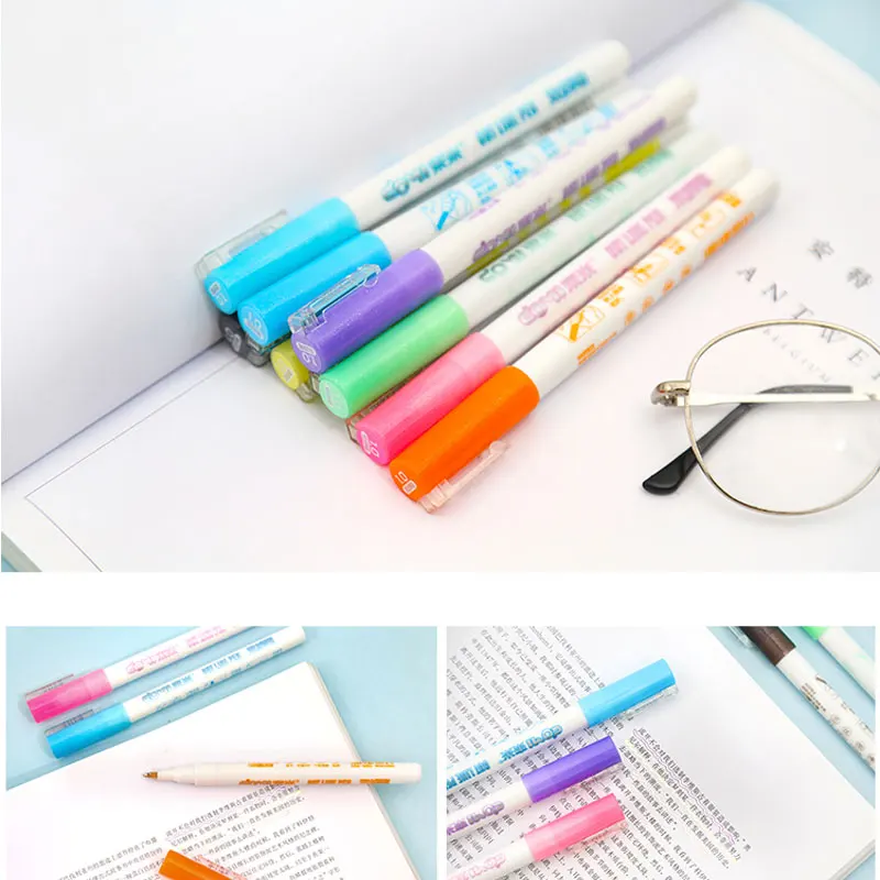 Цветные двойные художественные маркеры тонкие лайнеры каллиграфия цветные