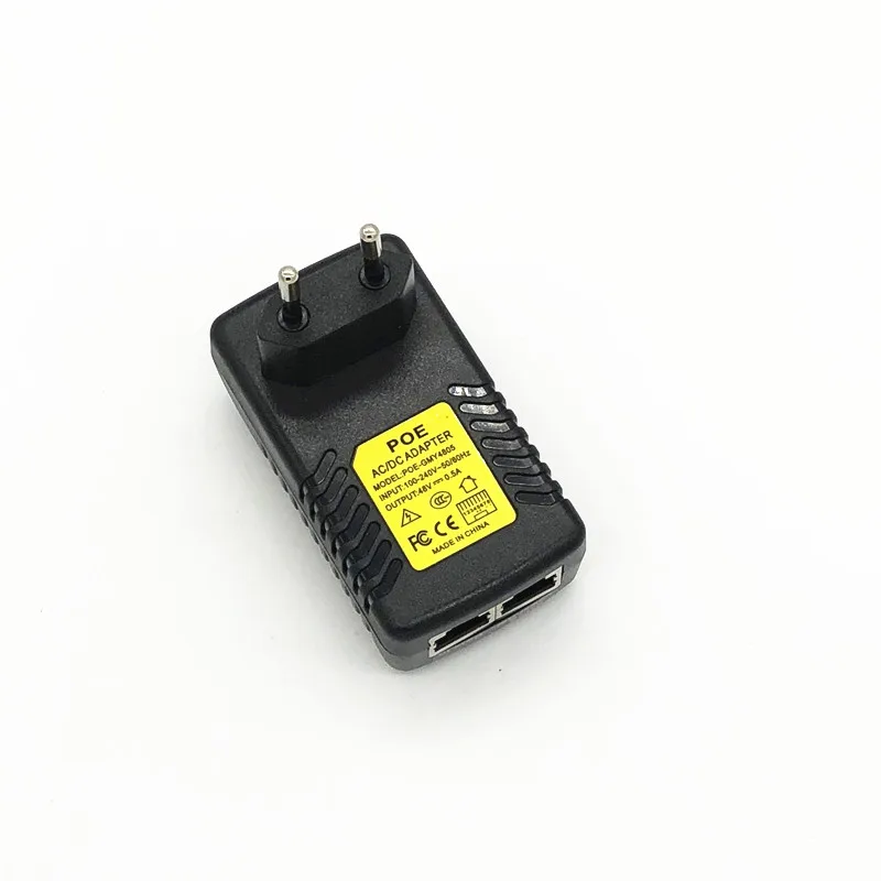Наблюдения CCTV безопасности 12V 15V 24V 48V 0.5A 1A POE настенных розеток POE инжектор Ethernet адаптер IP Камера телефон PoE Питание