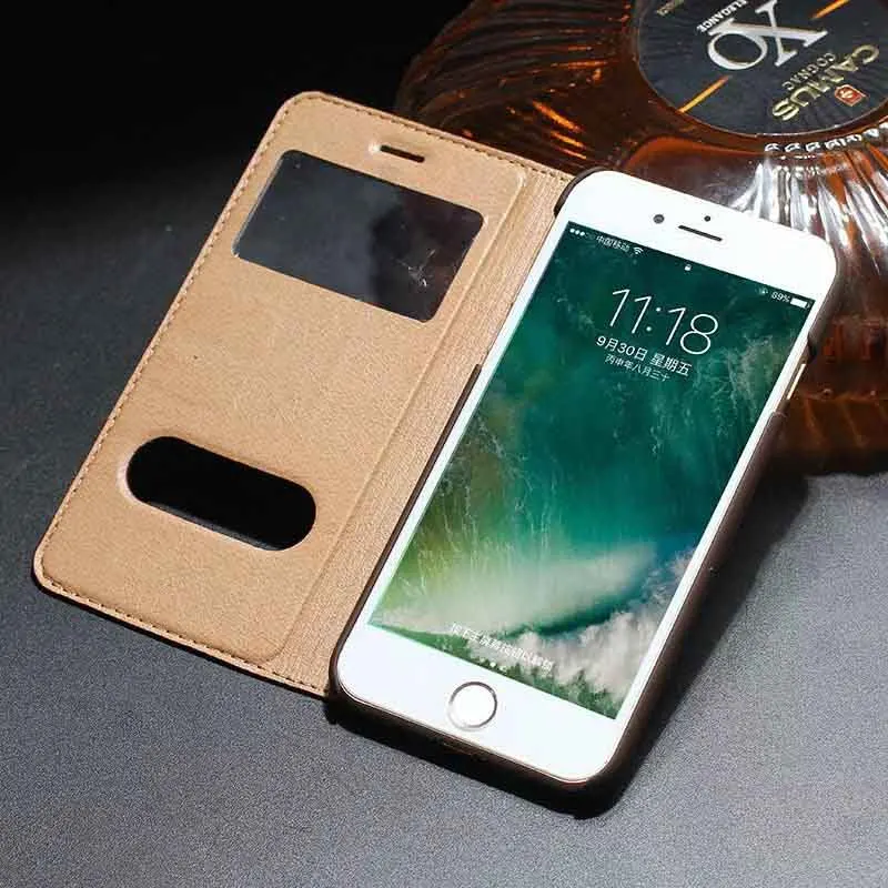 Чехол для телефона s для iPhone 6 S 7 8 чехол из натуральной кожи для iPhone 6 6 S Plus чехол для iPhone X чехлы для телефонов 6 S Чехол Адсорбция