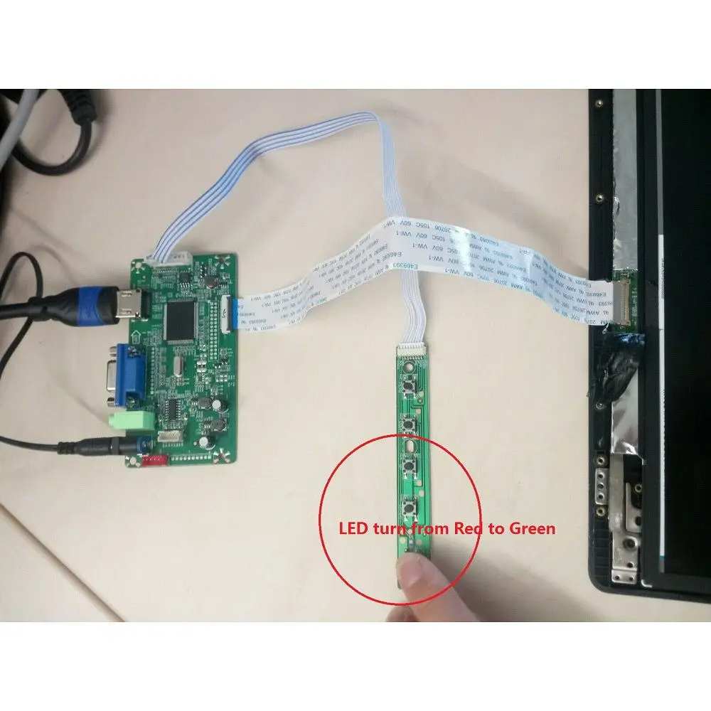 Комплект для B140HTN01.4 EDP светодиодный VGA HDMI-Совместимость DIY ЖК-дисплей драйвер 30Pin
