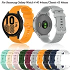 Сменный ремешок для Samsung Galaxy Watch 4 Classic 46 мм 42 мм, силиконовый спортивный браслет для смарт-часов Galaxy Watch 4 44 мм 40 мм