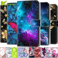 leather magnetic case for zte blade a51 a71 a31 a7s 20 smart a7 2020 a 51 71 31 7 phone cover flip wallet painted funda etui