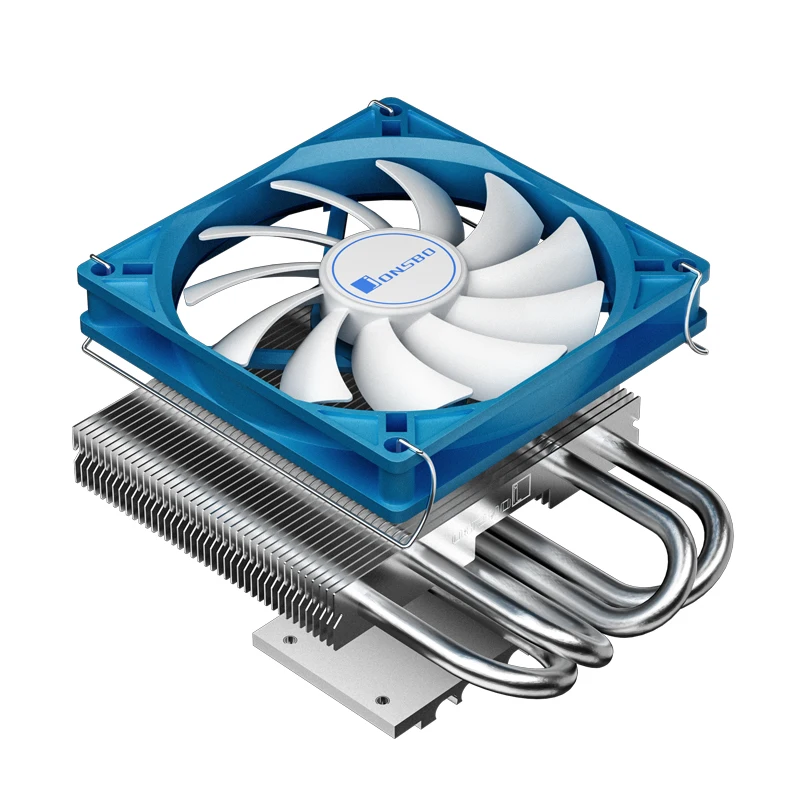 JONSBO HP-400S push-вниз CPU кулер 4 тепловые трубы ультра-тонкий ITX все-в-одном радиатор 4Pin