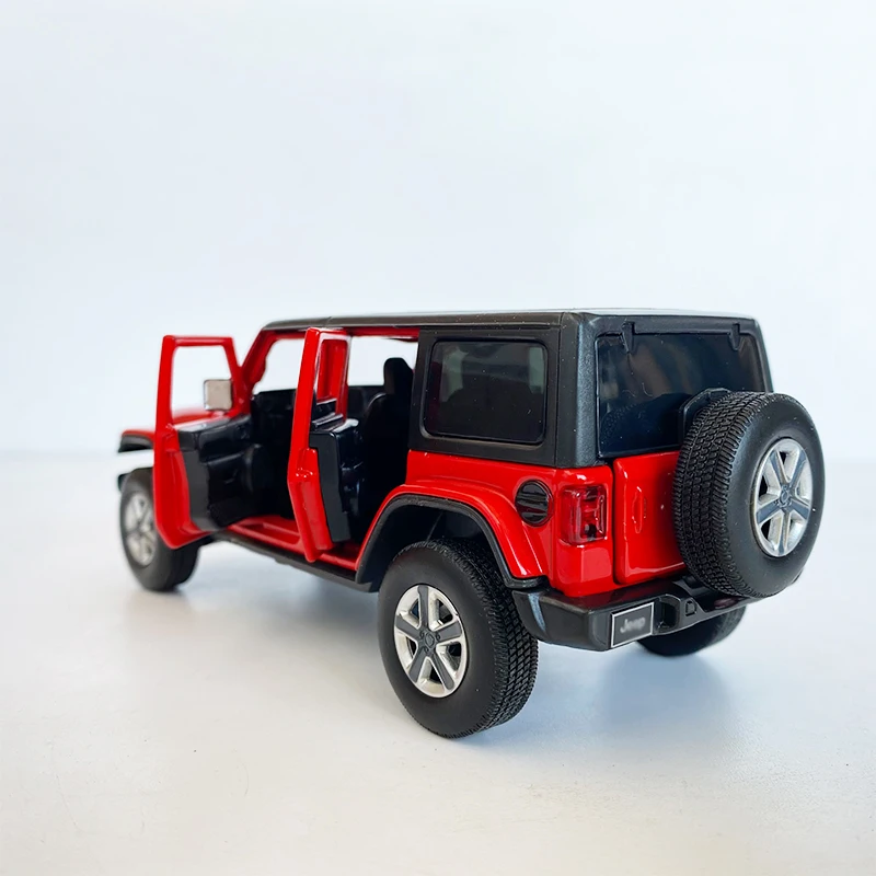 

Simulation 1/32 Alloy Sahara Jeep 2020 Toy Car Model Metal Die Cast Turn Steering Sound Light Pull Back Off Road Vehicle Toy