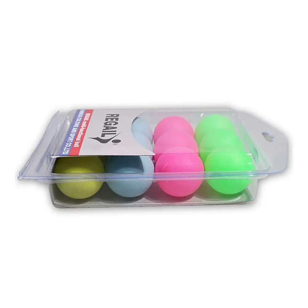 

12PcsPack Colored Ping Pong Balls 40mm Entertainment Pingpong Table Tennis Balls Mixed Colors For Game And Activity Mix Color