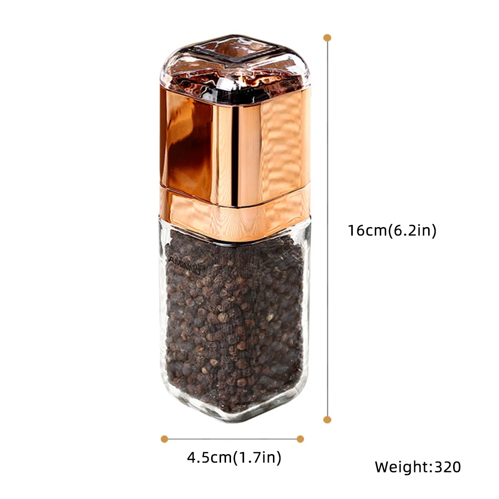 

Manual Pepper Grinder Kitchen Pepper Grinder Glass Jar Manual Pepper Grinder Kitchen Tool Kitchen Spice Grinder Tool