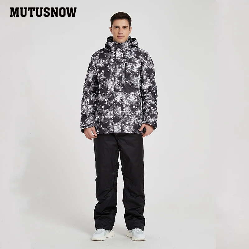 Новинка 2020 зимний лыжный костюм для мужчин ветрозащитный водонепроницаемый