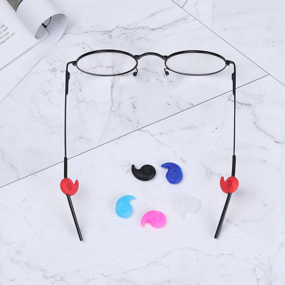 5 пар силиконовые держатели для очков Нескользящие с заушными крючками |