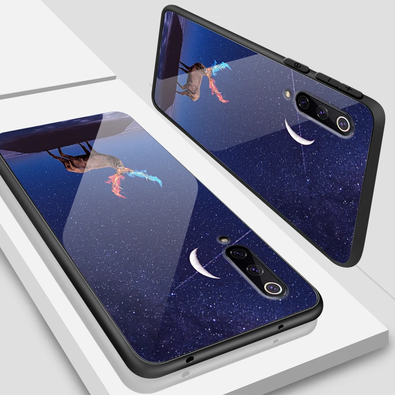 W395 Чехол из закаленного стекла для Xiaomi 5X6X8 9 SE A1 A2 Lite Мягкий чехол из ТПУ для Redmi Note 4x 5A 6 7 Pro Prime жесткий бампер чехол для телефона - Цвет: W395