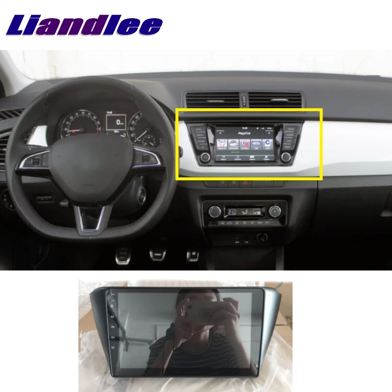 Liandlee для Skoda Fabia Mk3 2014 ~ 2020 Автомобильный мультимедийный ТВ DVD GPS аудио Hi Fi Радио