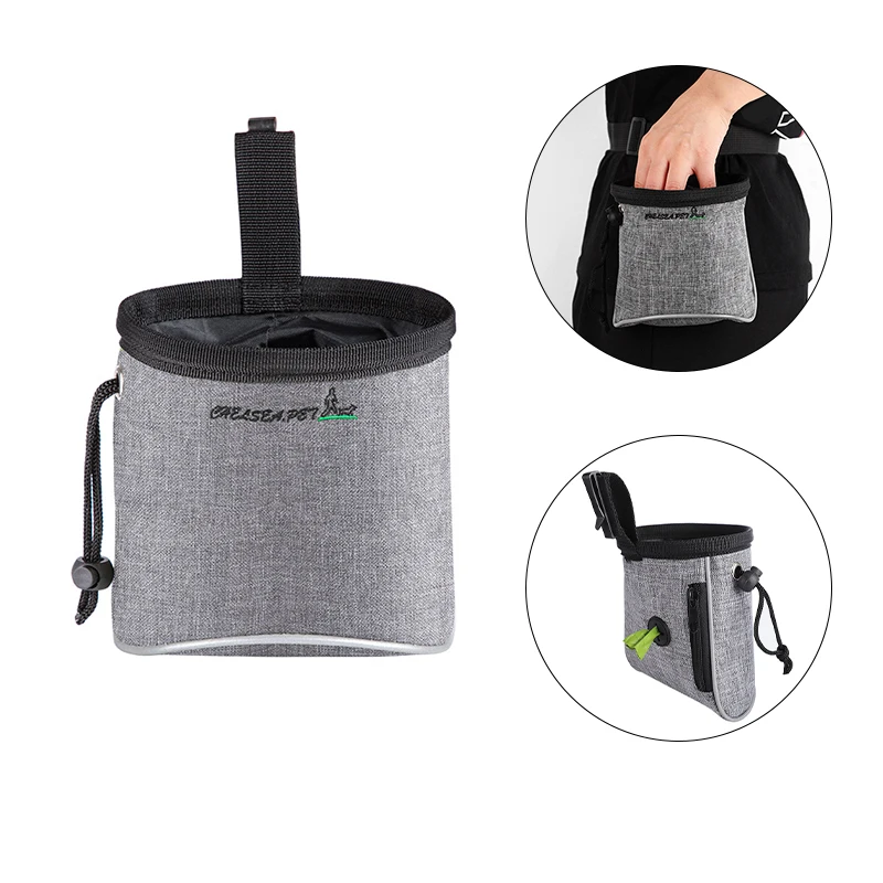 

Reflective Dog Training Treat Bag Portable Puppy Snack Reward Waist Bag Pet Feed Pocket Walking Snack Pouch Detachable Supplies