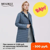 miegofce 2021 new design long models women jacket exquisite quilted women coat windproof long coat with scarves
