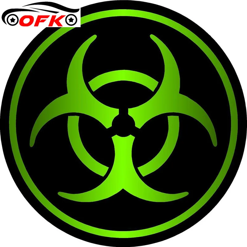 

Warning ZOMBIE Bio Hazard Decal Retro-reflective Car Stickers Bike Motorcycle Car-styling